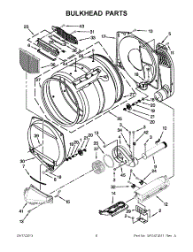03 - Bulkhead Parts parts for Whirlpool Dryer XCEM2763BQ0 / from AppliancePartsPros.com