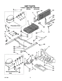 07 - Unit parts for Whirlpool Refrigerator TT20BKXAN00 / from AppliancePartsPros.com