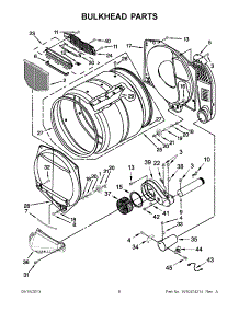 03 - Bulkhead Parts parts for Whirlpool Dryer XCGM2763BQ0 / from AppliancePartsPros.com