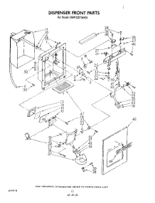 07 - Dispenser Front parts for Kitchenaid Refrigerator KSRF22DTAL00 / from AppliancePartsPros.com