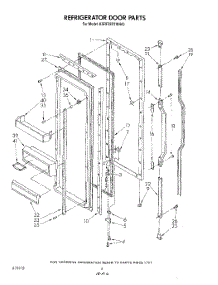 04 - Refrigerator Door parts for Kitchenaid Refrigerator KSRF22DTPL00 / from AppliancePartsPros.com