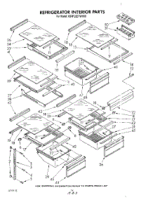 09 - Refrigerator Interior parts for Kitchenaid Refrigerator KSRF22DTPL00 / from AppliancePartsPros.com