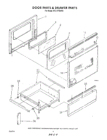 04 - Door And Drawer , Literature And Optional parts for Whirlpool Range RF317PXWN1 / from AppliancePartsPros.com