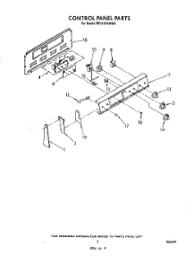 03 - Control Panel parts for Whirlpool Range RF317PXWN2 / from AppliancePartsPros.com