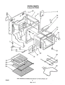 05 - Oven parts for Whirlpool Range RF317PXWN2 / from AppliancePartsPros.com