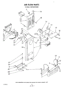 08 - Air Flow parts for Kitchenaid Refrigerator KSRF22DTTO00 / from AppliancePartsPros.com