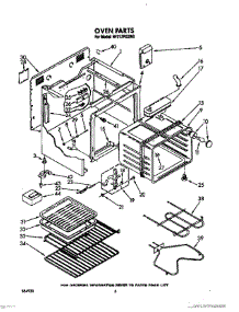 05 - Oven parts for Whirlpool Range RF317PXXN0 / from AppliancePartsPros.com