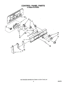 03 - Control Panel parts for Whirlpool Range RF317PXXN2 / from AppliancePartsPros.com