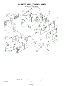 12 - Air Flow And Control parts for Kitchenaid Refrigerator KSRF26DTPL00 / from AppliancePartsPros.com