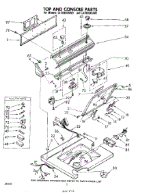 02 - Top And Console parts for Whirlpool Washer LA7000XKW0 / from AppliancePartsPros.com