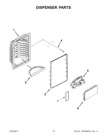 08 - Dispenser Parts parts for Whirlpool Refrigerator WRS950SIAM00 / from AppliancePartsPros.com