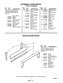 03 - Back Guard parts for Whirlpool Range SF3040SWW0 / from AppliancePartsPros.com