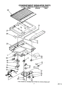 04 - Compartment Separator parts for Whirlpool Refrigerator RT18BKXXG00 / from AppliancePartsPros.com