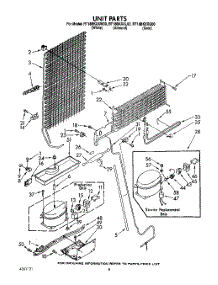 07 - Unit parts for Whirlpool Refrigerator RT18BKXXG00 / from AppliancePartsPros.com
