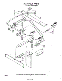 04 - Manifold parts for Whirlpool Range SF304BEPW0 / from AppliancePartsPros.com