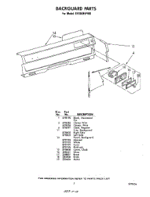 07 - Back Guard parts for Whirlpool Range SF304BEPW0 / from AppliancePartsPros.com