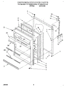 07 - Refrigerator Door parts for Whirlpool Refrigerator RT18BMXAL00 / from AppliancePartsPros.com