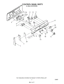 03 - Control Panel parts for Whirlpool Range RF327PXVN2 / from AppliancePartsPros.com