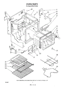 05 - Oven parts for Whirlpool Range RF327PXVN2 / from AppliancePartsPros.com
