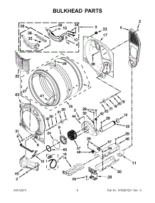 03 - Bulkhead Parts parts for Whirlpool Dryer WED70HEBW0 / from AppliancePartsPros.com