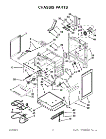 03 - Chassis Parts parts for Whirlpool Range WFE524CLBW0 / from AppliancePartsPros.com