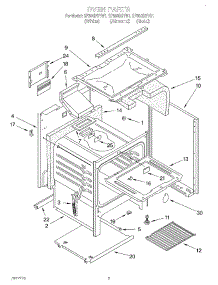 04 - Section parts for Whirlpool Range SF304BSYG1 / from AppliancePartsPros.com