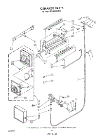 09 - Icemaker , Not Illustrated parts for Whirlpool Refrigerator RT18BMXVG05 / from AppliancePartsPros.com