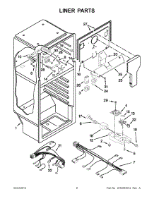 03 - Liner Parts parts for Whirlpool Refrigerator W8TXNGZBQ00 / from AppliancePartsPros.com