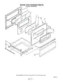 06 - Door And Drawer parts for Whirlpool Range RF3300XVN2 / from AppliancePartsPros.com