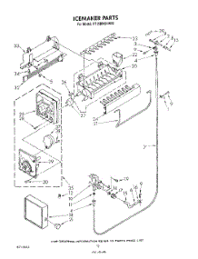 09 - Icemaker , Not Illustrated parts for Whirlpool Refrigerator RT18BMXVL00 / from AppliancePartsPros.com