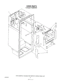 03 - Liner parts for Whirlpool Refrigerator RT18BMXVL01 / from AppliancePartsPros.com