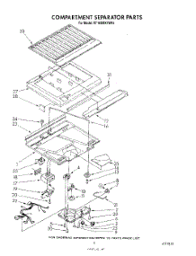 04 - Compartment Separator parts for Whirlpool Refrigerator RT18BMXVL01 / from AppliancePartsPros.com