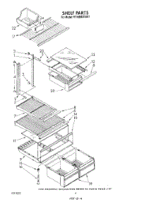 05 - Shelf parts for Whirlpool Refrigerator RT18BMXVL01 / from AppliancePartsPros.com
