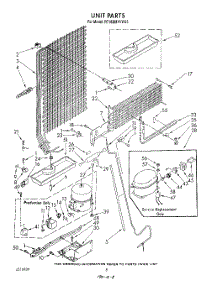 07 - Unit parts for Whirlpool Refrigerator RT18BMXVL05 / from AppliancePartsPros.com