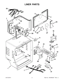 02 - Liner Parts parts for Whirlpool Refrigerator WRT311SFYB01 / from AppliancePartsPros.com