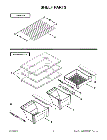 06 - Shelf Parts parts for Whirlpool Refrigerator WRT311SFYB01 / from AppliancePartsPros.com
