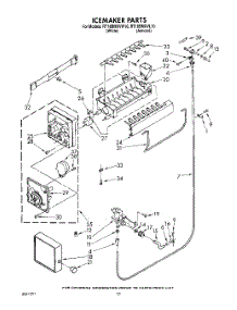 09 - Icemaker, Lit / Optional parts for Whirlpool Refrigerator RT18BMXVL10 / from AppliancePartsPros.com