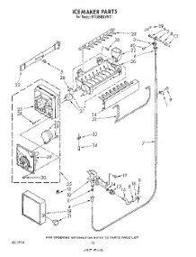 09 - Icemaker , Not Illustrated parts for Whirlpool Refrigerator RT18BMXVL11 / from AppliancePartsPros.com