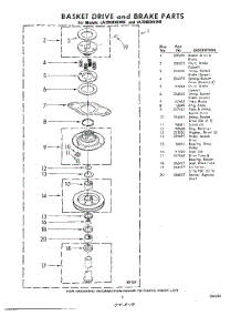 09 - Basket Drive And Brake parts for Whirlpool Washer LA7005XKW0 / from AppliancePartsPros.com