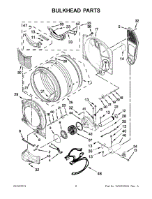03 - Bulkhead Parts parts for Whirlpool Dryer WGD70HEBW1 / from AppliancePartsPros.com