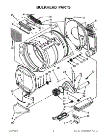 03 - Bulkhead Parts parts for Whirlpool Dryer YQCEM2733BQ0 / from AppliancePartsPros.com