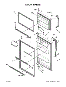 02 - Door Parts parts for Whirlpool Refrigerator W8TXNWMBB00 / from AppliancePartsPros.com