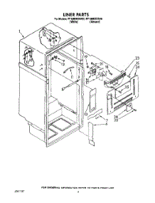 03 - Liner parts for Whirlpool Refrigerator RT18BMXXL00 / from AppliancePartsPros.com