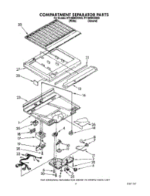 04 - Compartment Separator parts for Whirlpool Refrigerator RT18BMXXL00 / from AppliancePartsPros.com