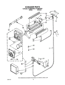 09 - Icemaker, Lit / Optional parts for Whirlpool Refrigerator RT18BMXXL00 / from AppliancePartsPros.com