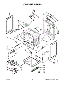 03 - Chassis Parts parts for Whirlpool Range YIES426AS0 / from AppliancePartsPros.com