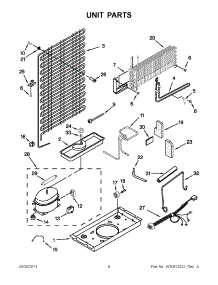 04 - Unit Parts parts for Whirlpool Refrigerator W8TXNWMBQ00 / from AppliancePartsPros.com