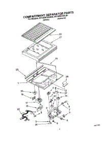 03 - Compartment Separator parts for Whirlpool Refrigerator RT18DKXAL00 / from AppliancePartsPros.com