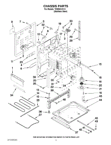 03 - Chassis Parts parts for Whirlpool Range YISE630VS12 / from AppliancePartsPros.com