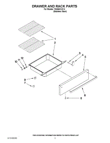 04 - Drawer And Rack Parts parts for Whirlpool Range YISE630VS12 / from AppliancePartsPros.com